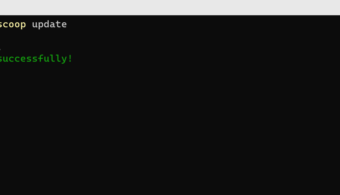 Scoop Update Command
