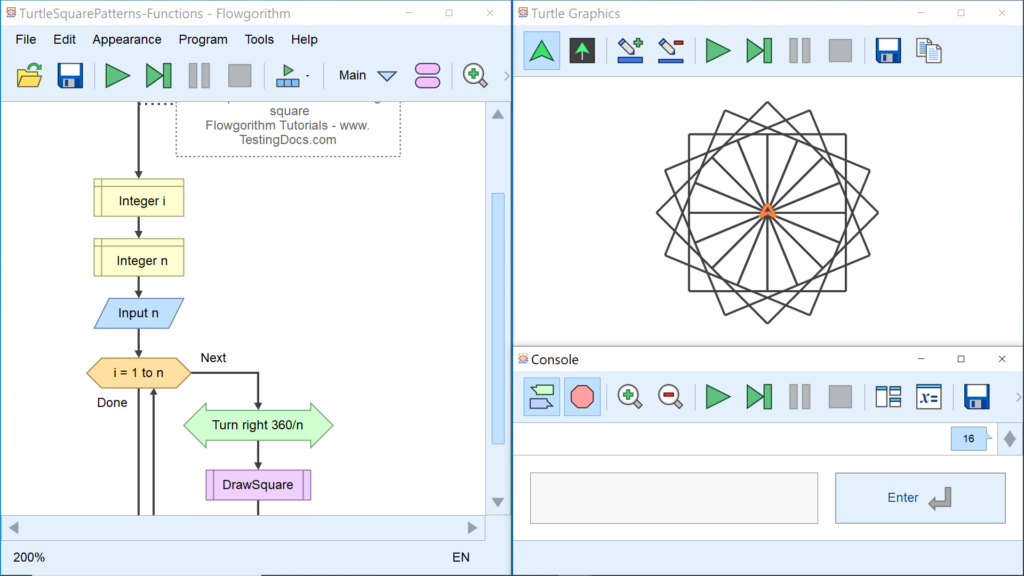 Square Patterns using Turtle Graphics - TestingDocs