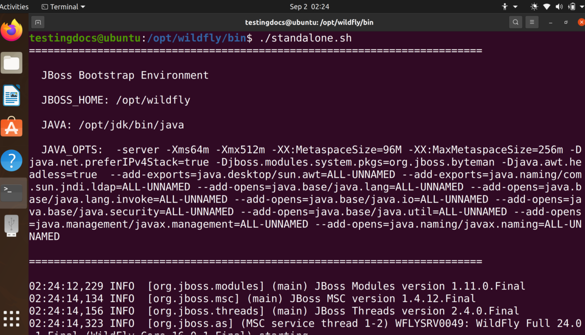Start JBoss Standalone Mode