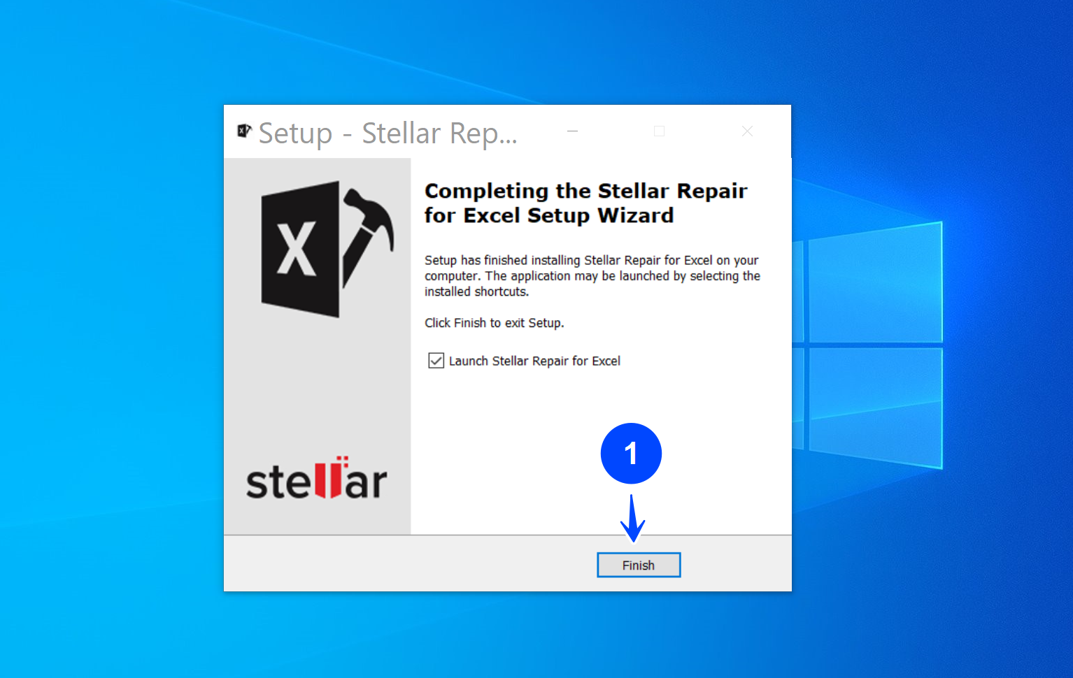 Stellar Repair for Excel Finish
