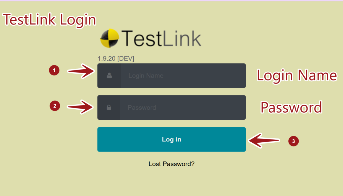 Step1 TestLink Work Flow Login