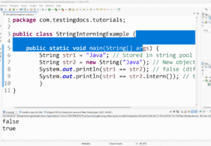String Interning in Java | TestingDocs