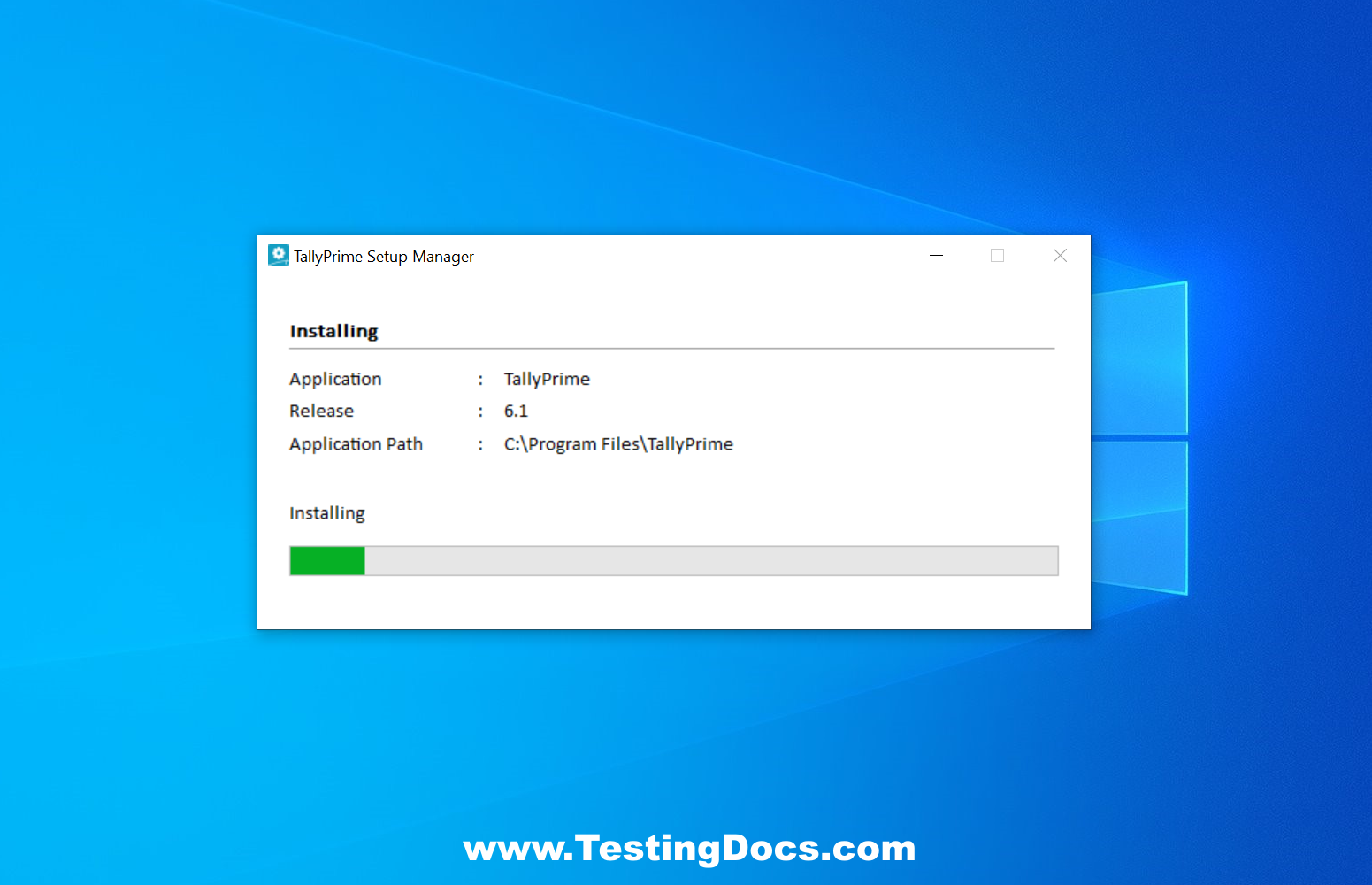 TallyPrime Install Windows