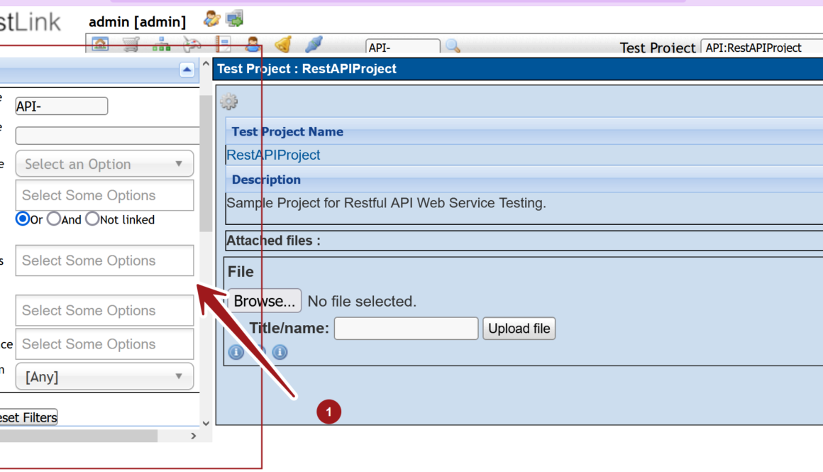 Test Case Filters TestLink