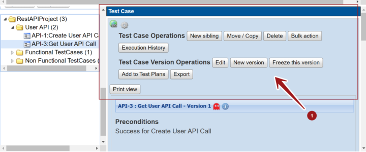 Test Case Operations TestLink Tool