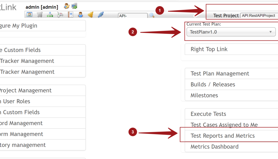 Test Report and Metrics TestLink