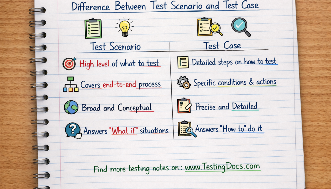 Test Scenario and Test Case