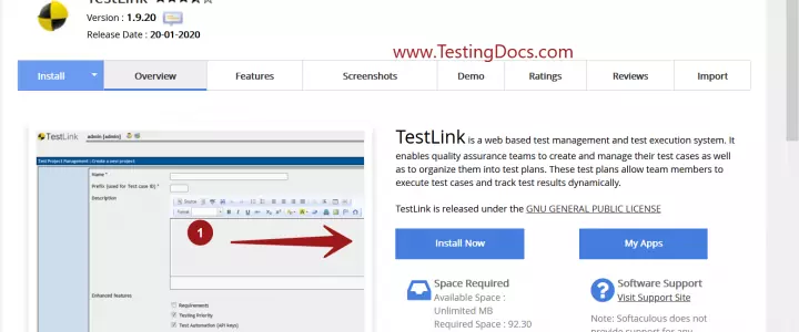 TestLink Install on Domain