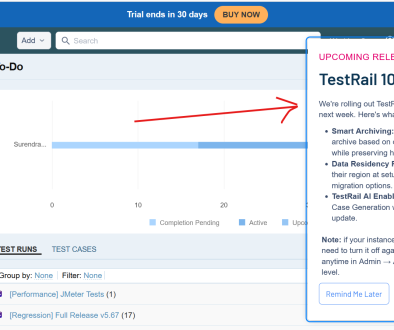 TestRail 10.1 Features