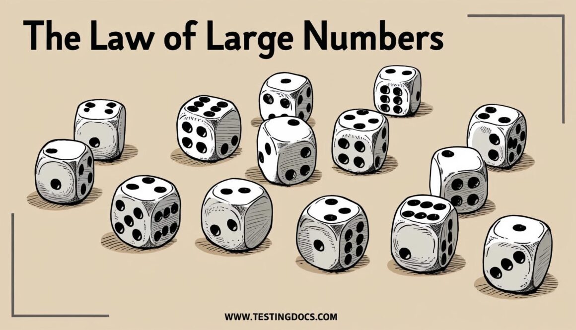 The Law of Large Numbers dice experiment