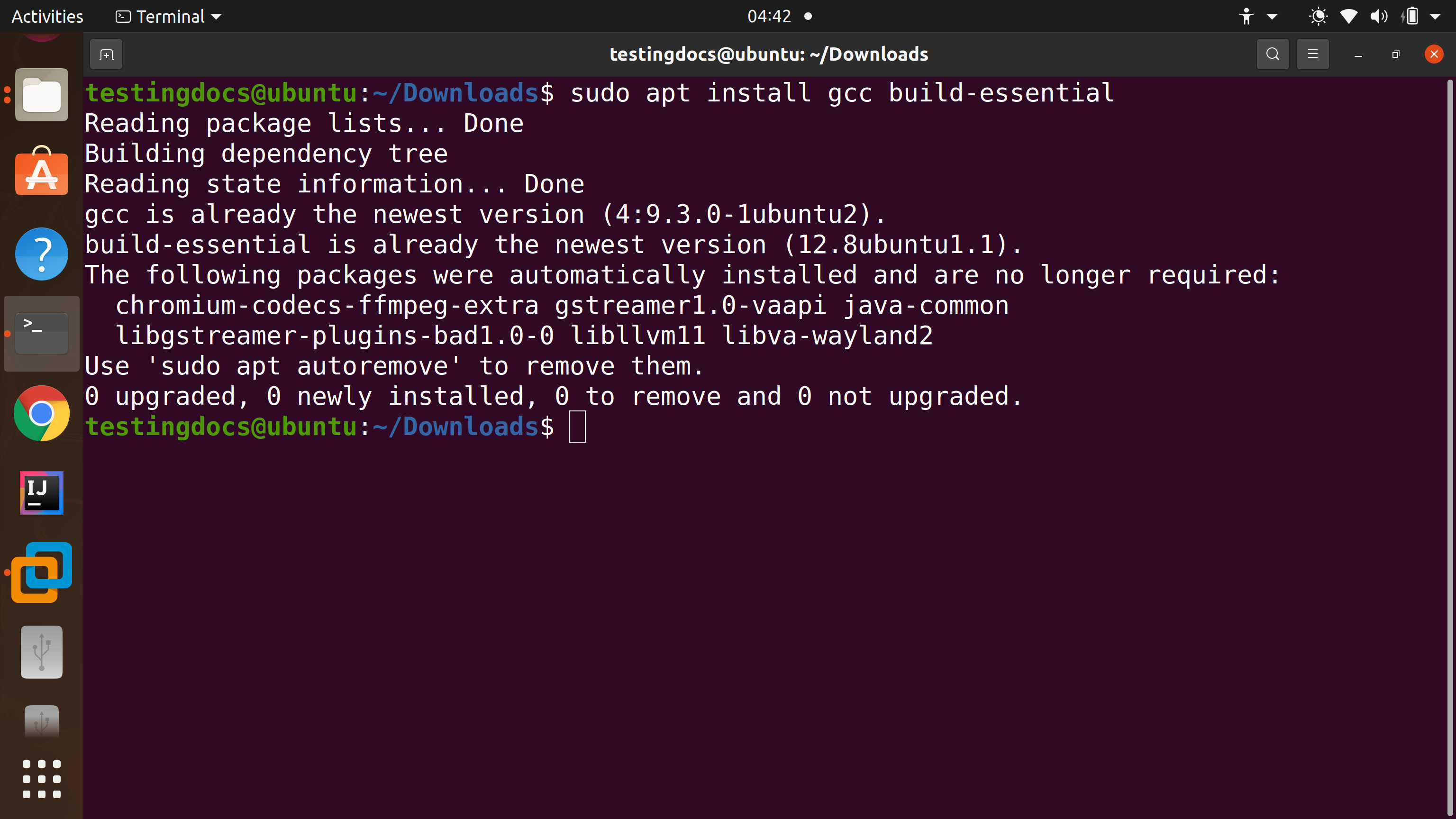 Ubuntu Install GCC