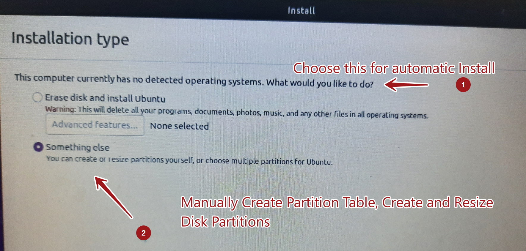 Ubuntu Partitions TestingDocs