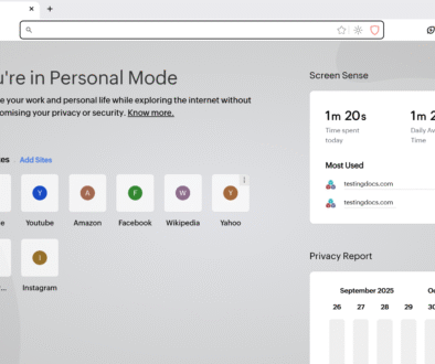 Ulaa Browser User Interface