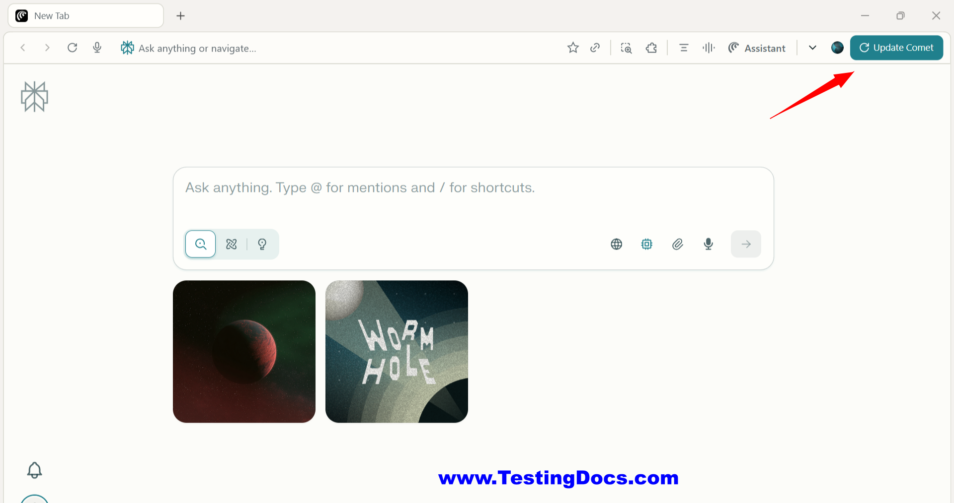 Update Comet Browser