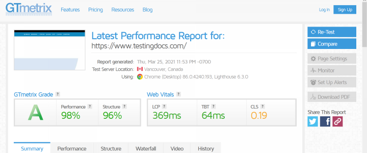 Website Performance Testing Tools