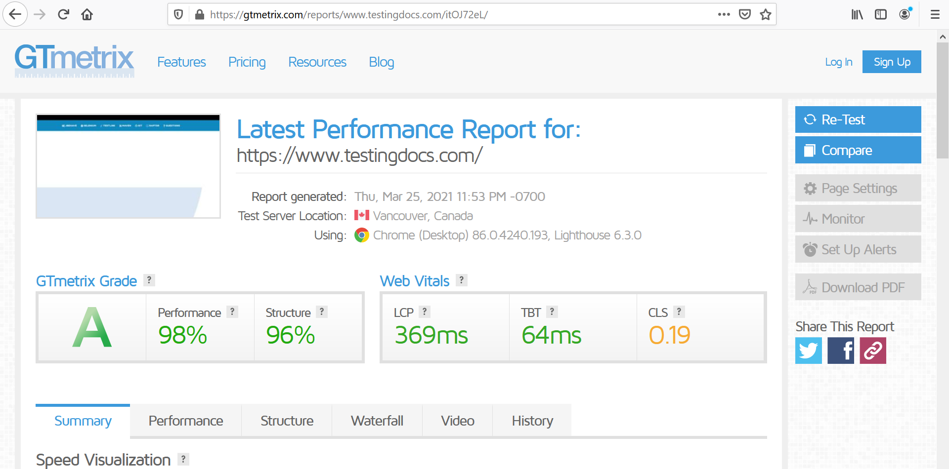 Website Performance Testing Tools