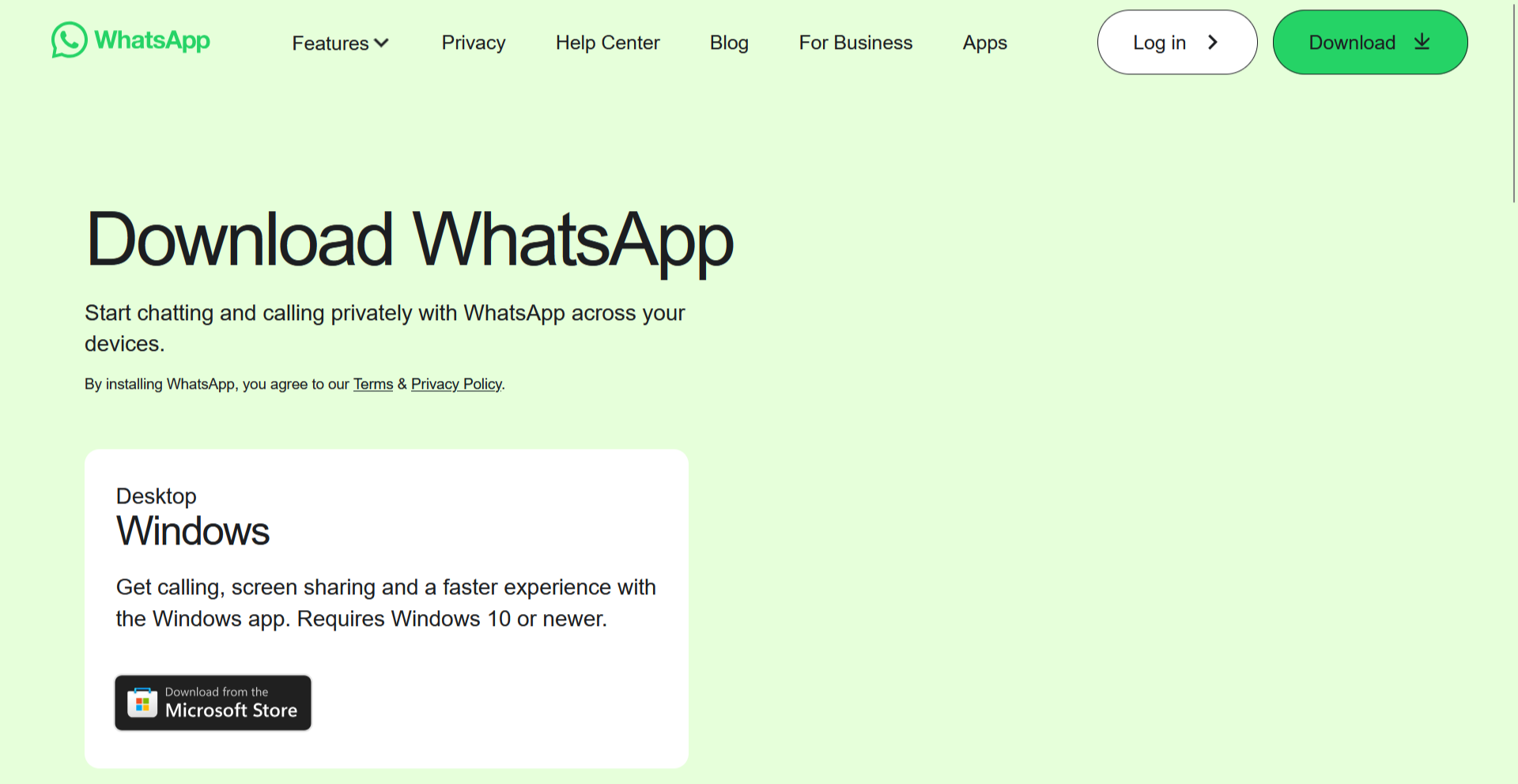 WhatsApp for Windows