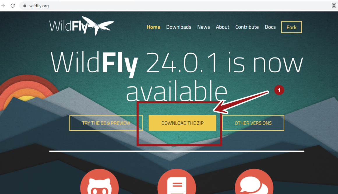 WildFly Download on Windows