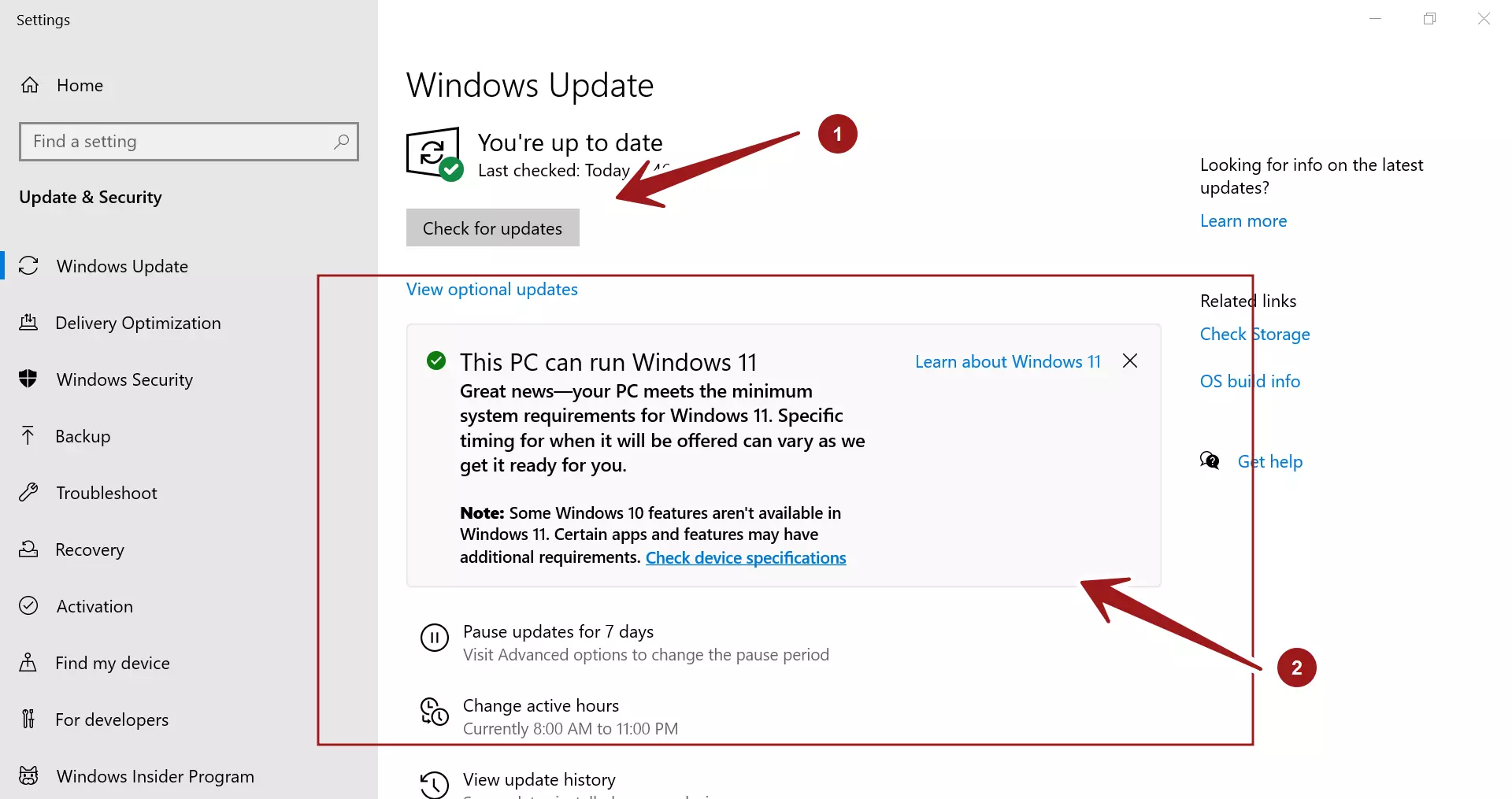 Windows 10 to 11 Update Experience