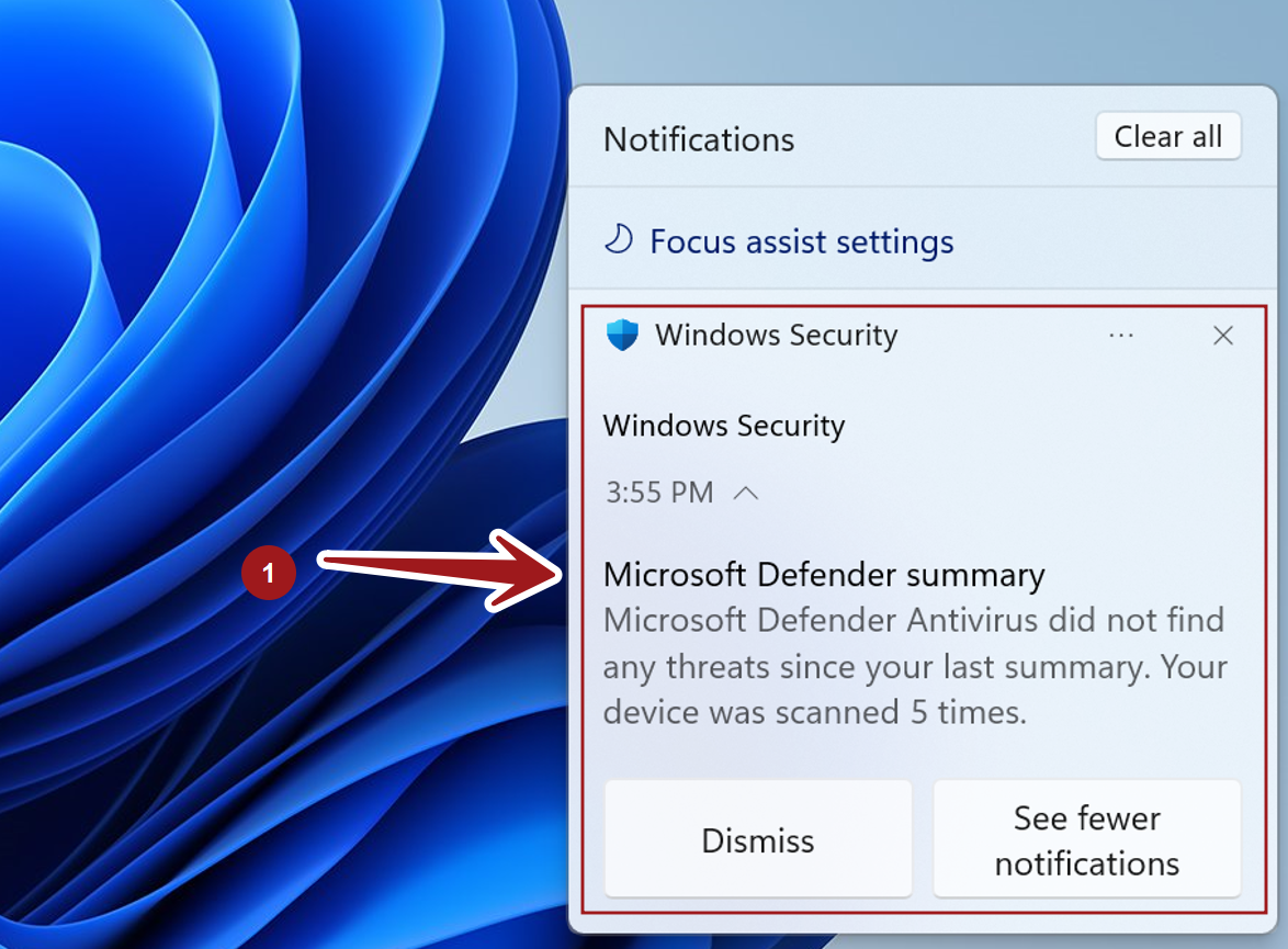 Windows 11 Security Notifications