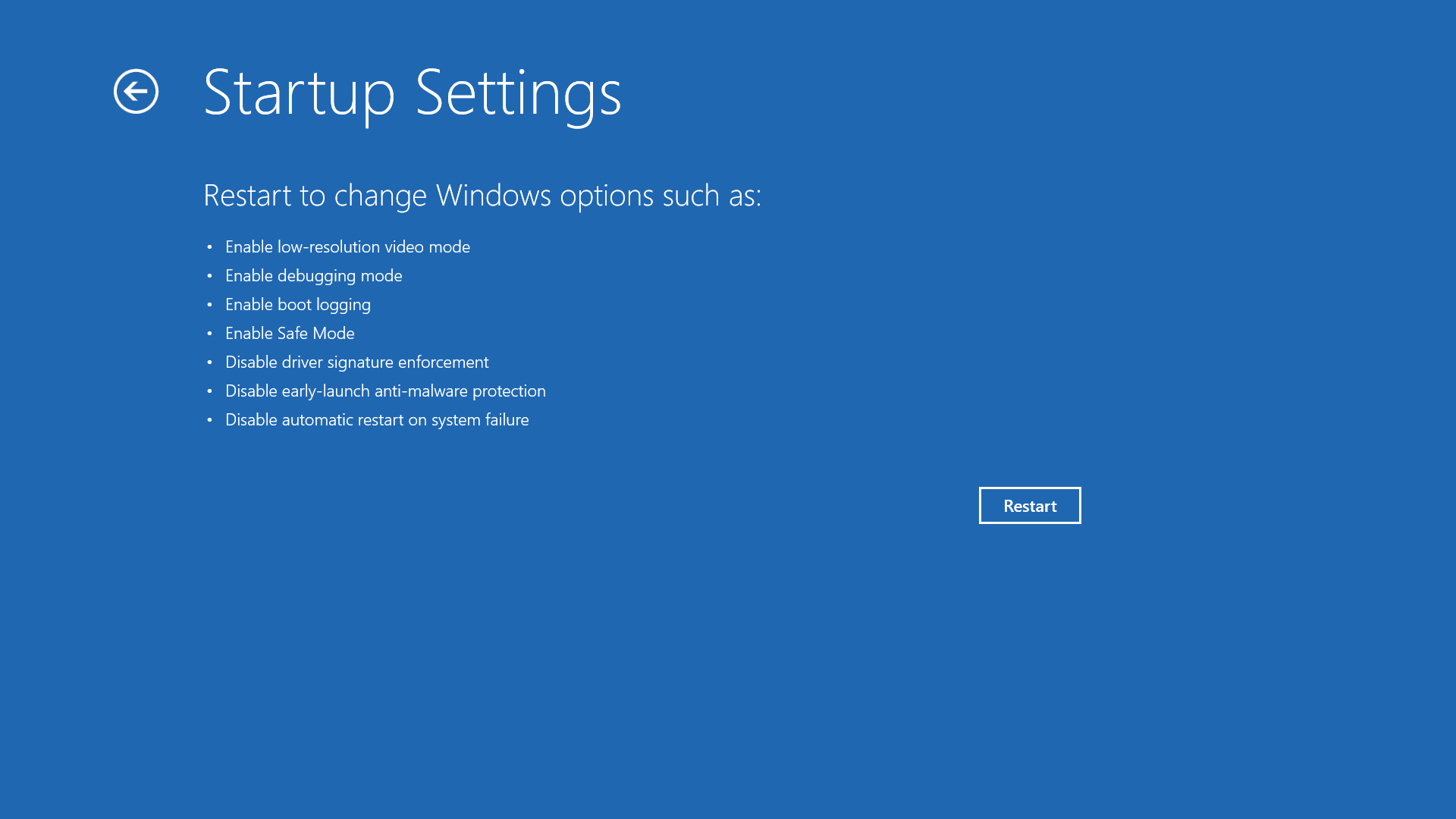 Windows 11 Startup Menu