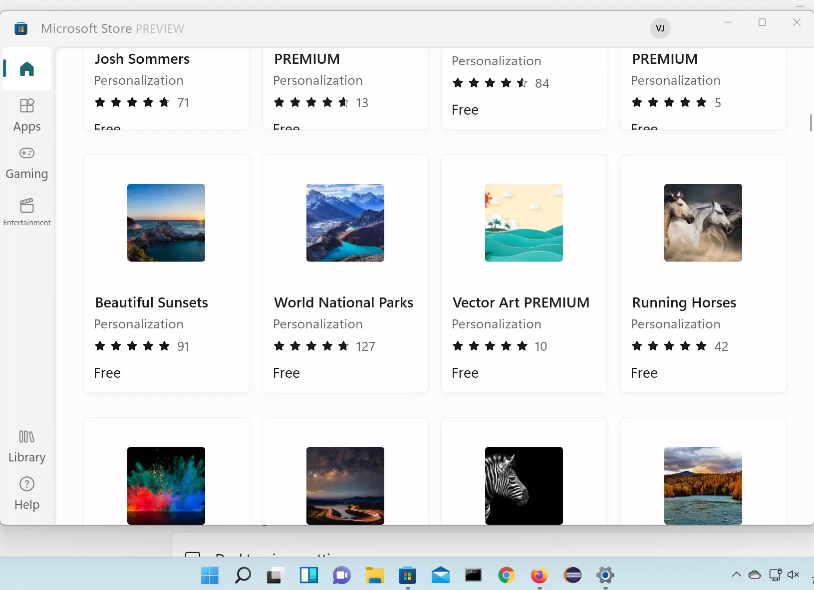 Windows 11 Themes Store