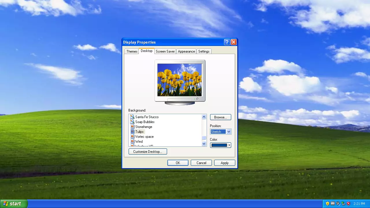 Windows Desktop Background XP