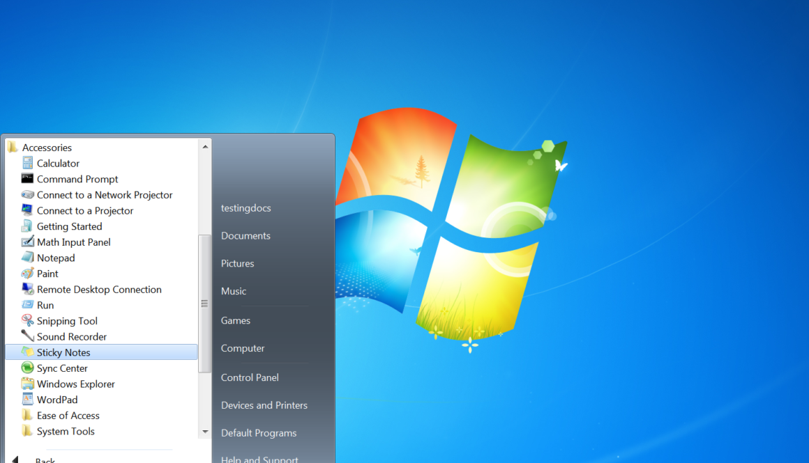 Windows Sticky Notes