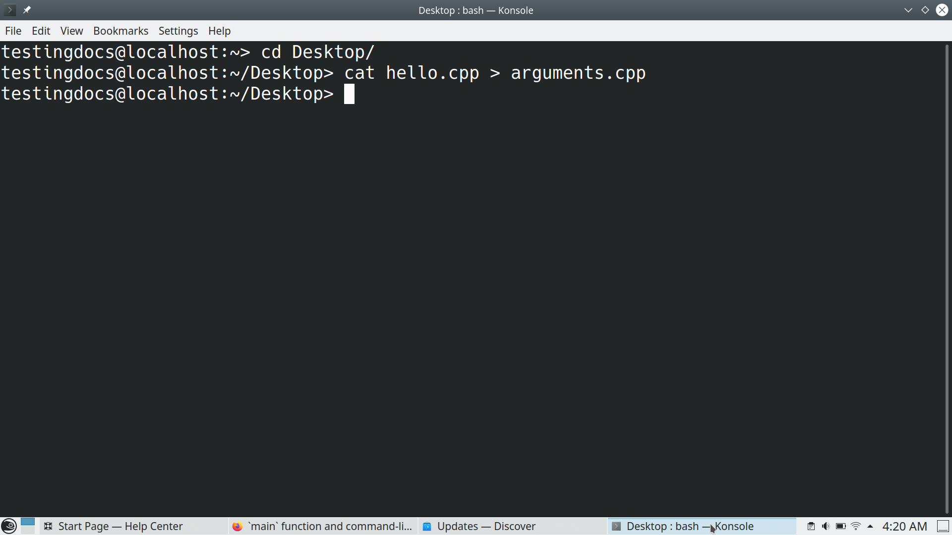 cat Copy command Linux