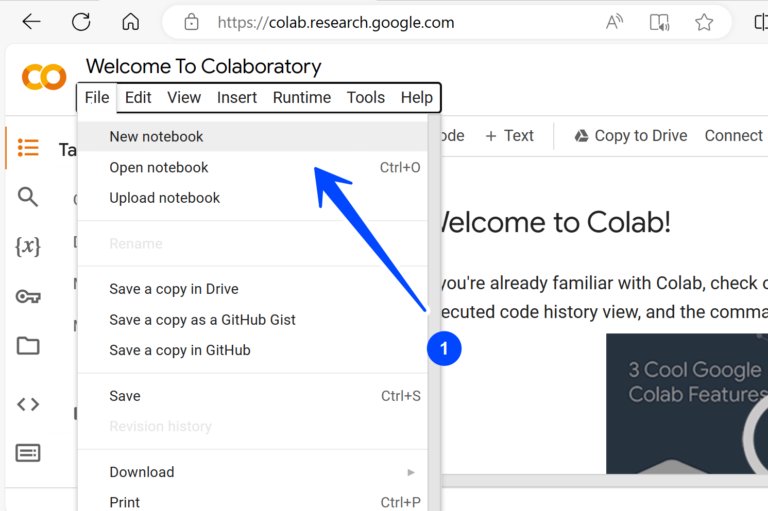 Create New Colab Notebook - TestingDocs.com