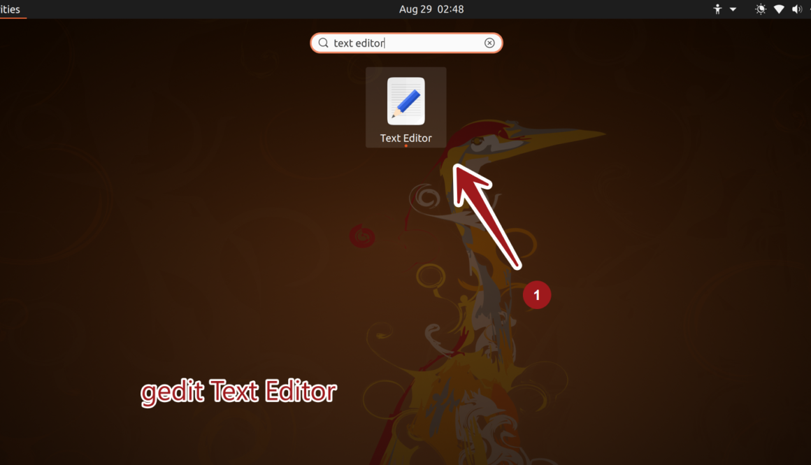 gedit Text Editor Ubuntu