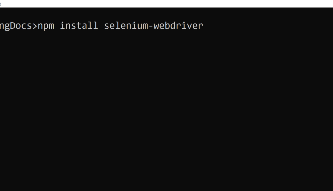 install selenium-webdriver package