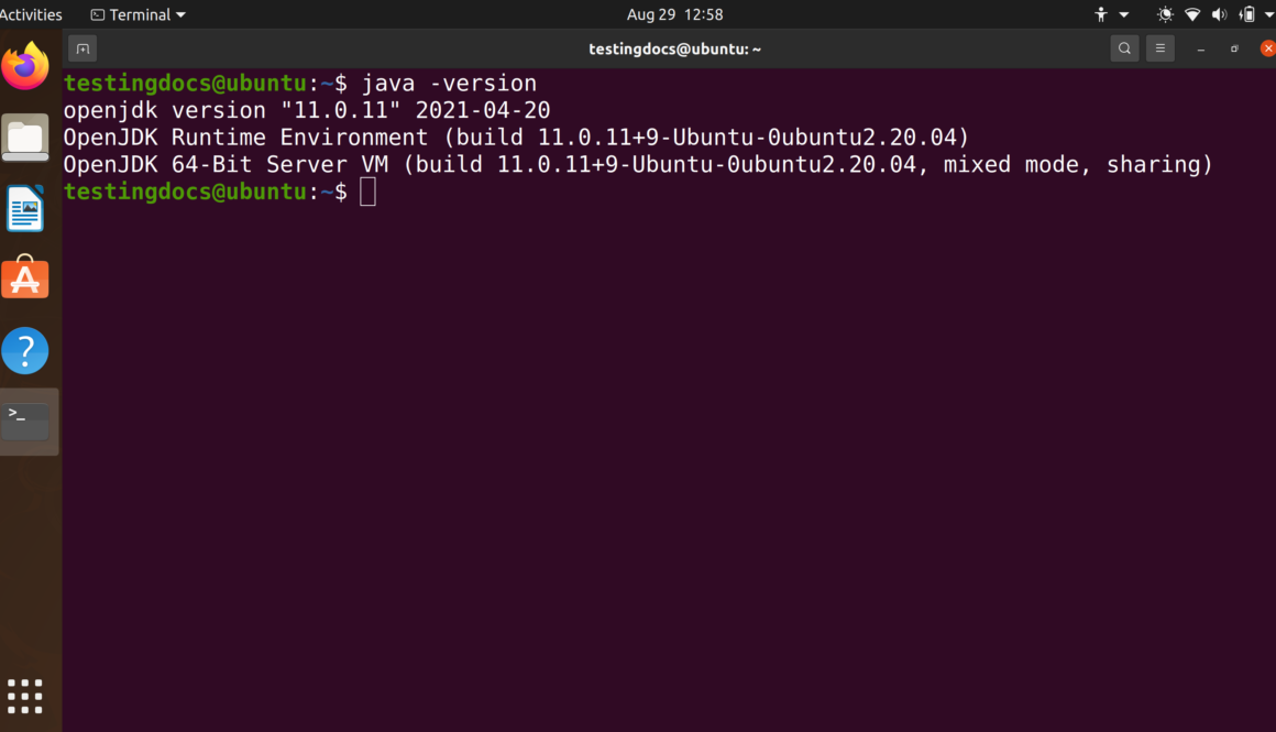 java OpenJDK version