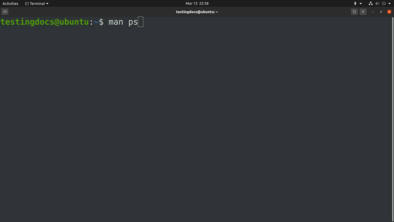 man Linux command - TestingDocs