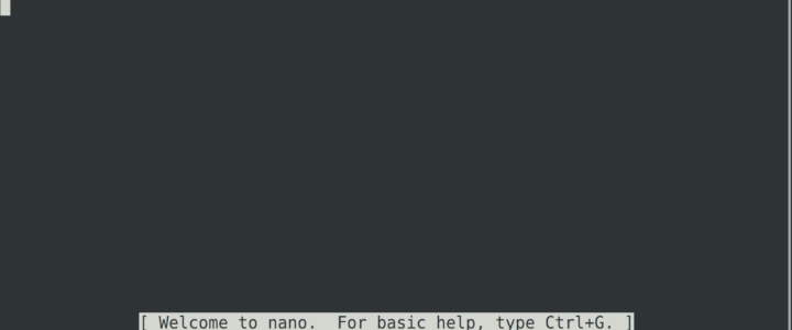 nano Linux command