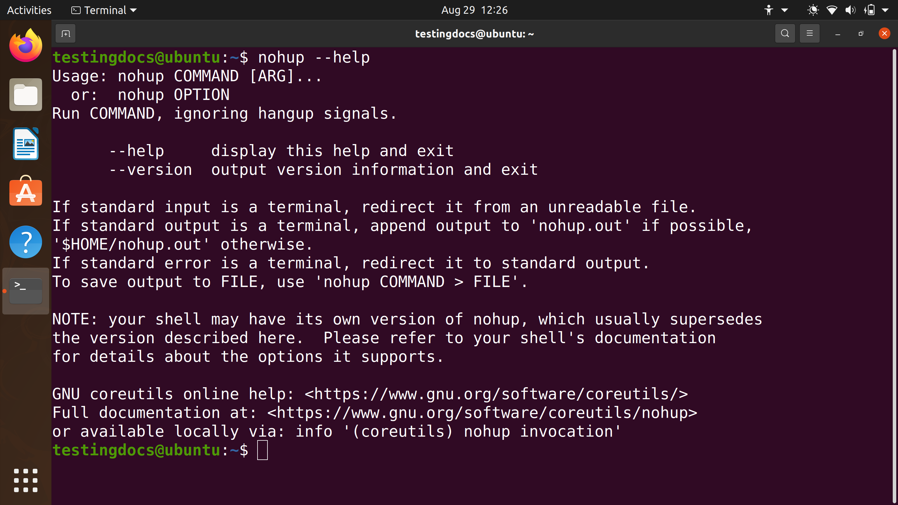 nohup linux command