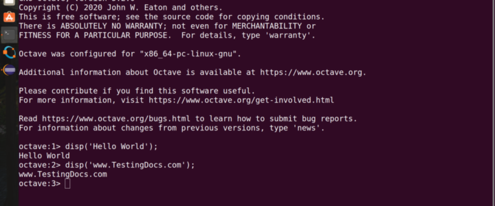octave command line linux