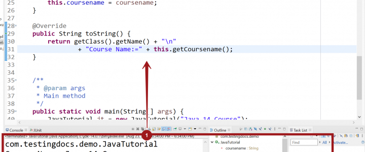 Overriding toString() Method in Java