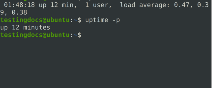 uptime Linux command