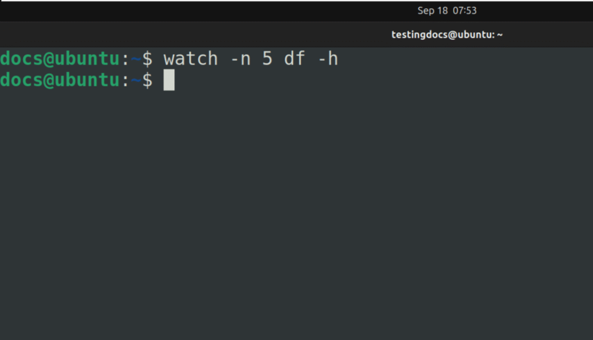 watch command