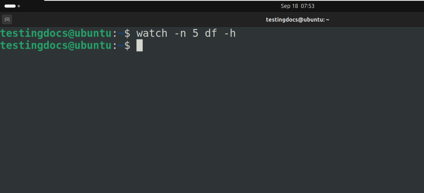 watch command