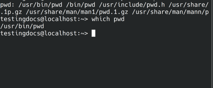 which pwd Linux command Example